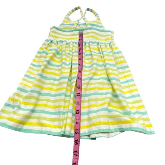 TOMMY BAHAMA Girls Dress Size 4 Yellow Blue Striped Summer Fun Party Beach 5-38 - Picture 3 of 8